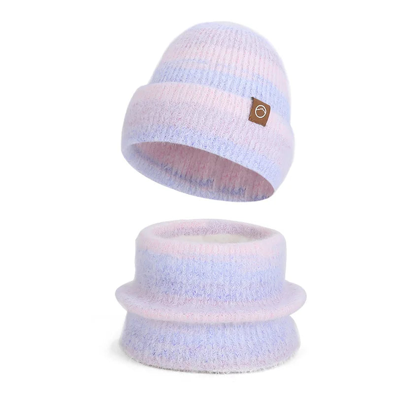 Women's winter cap, gloves and scarf set with fleece lining by HSF Marketplace