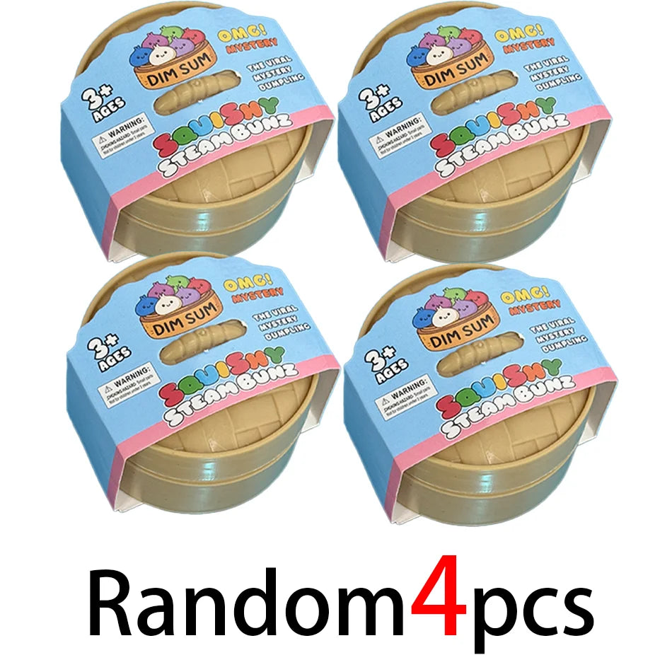 OMG! Mystery Squishy Steam Bunz – Surprise Cute Dumpling Sensory Fidget Toy