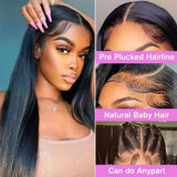 Smilegirl 180 Density Human Hair Brazilian 40 42 Inch Bone Straight Wigs Human Hair 13x4 13x6 HD Lace Frontal Human Hair Wigs