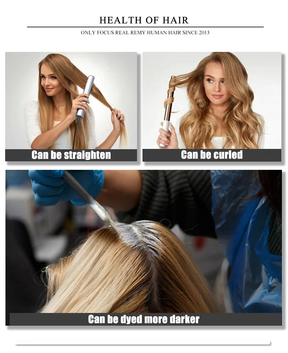kiikiigirl PU clip-in hair extensions, 100% Remy human hair seamless weft for women