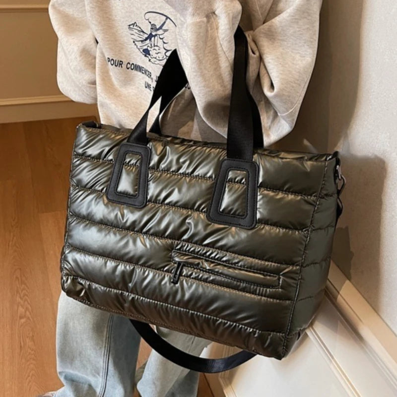 Women's cotton tote bag in autumn winter style by HSF Marketplace