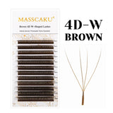 Premium 3D 4D 5D brown false eyelash extensions by HAIRSOFLY SHOPWinvalid?