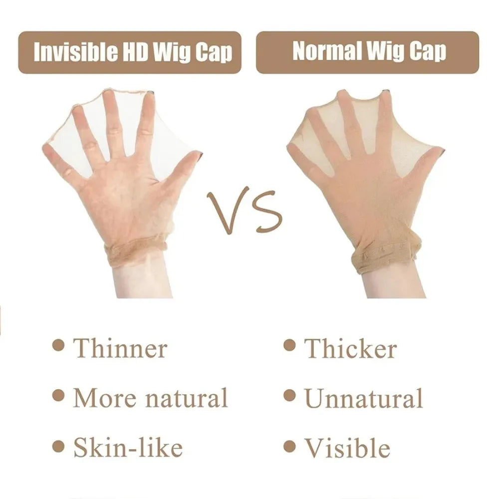 Transparent stretchy nylon wig caps for comfortable wear, HSF Marketplace hair styling tool