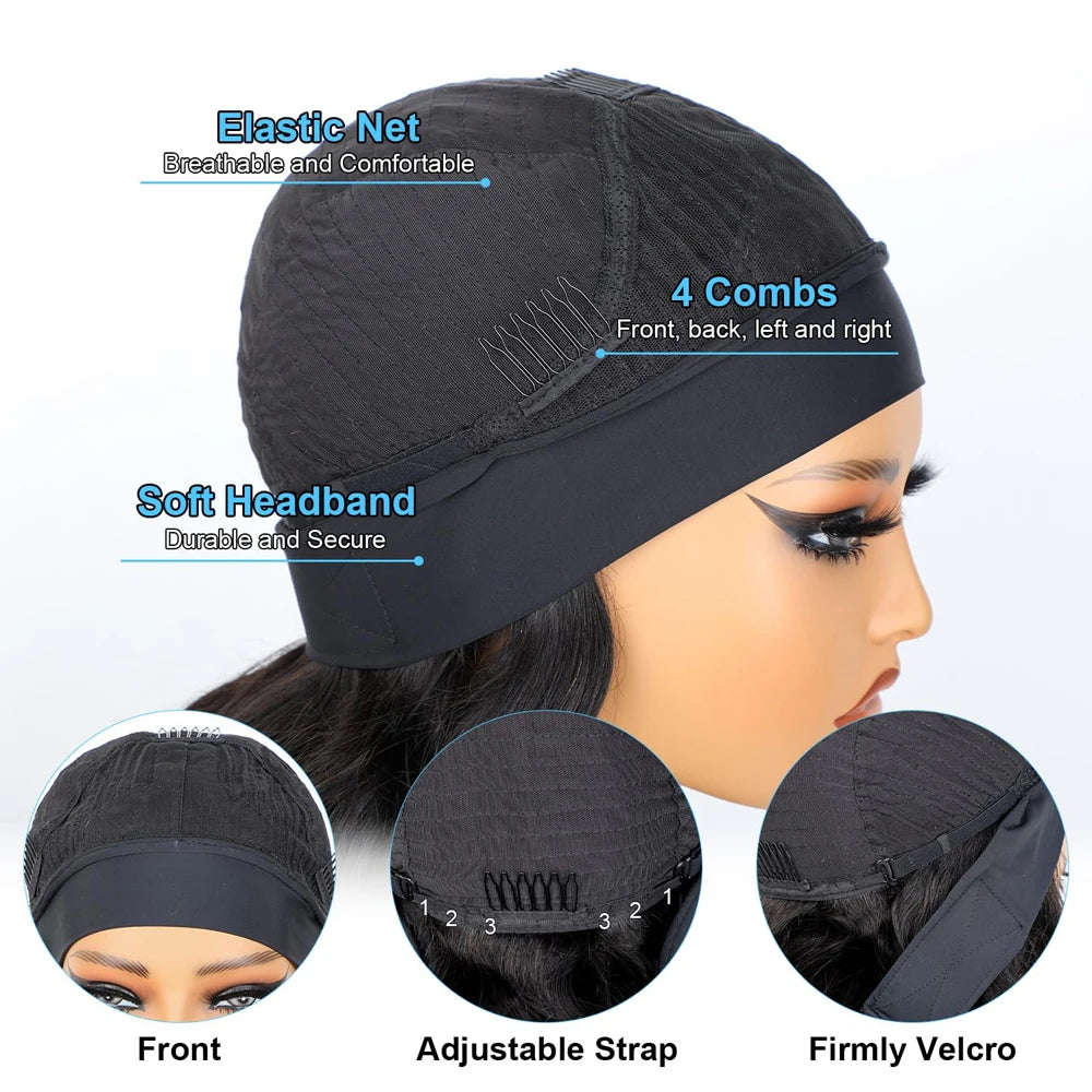 Afro kinky curly Brazilian human hair headband wig, 200% density, glueless Remy hair for women