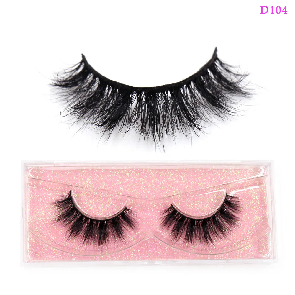 3D mink lashes for a natural look, soft reusable false eyelashes by HSF Marketplace