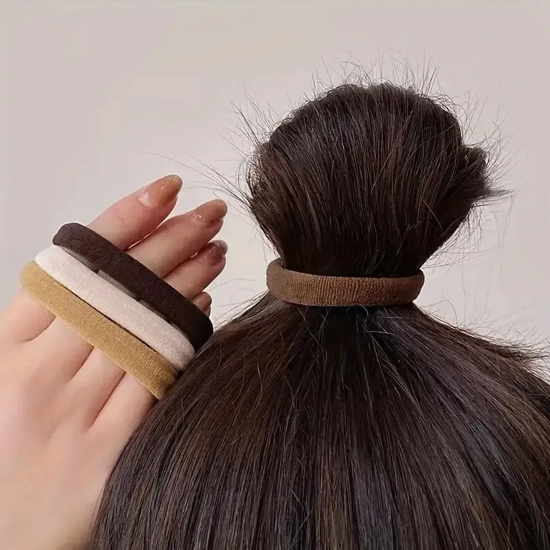 50/100Pcs Mixed Color Hair Rubber Bands,Women High Elastic Hair Ties,Korean Ponytail Holders,No Damage Hair Headbands