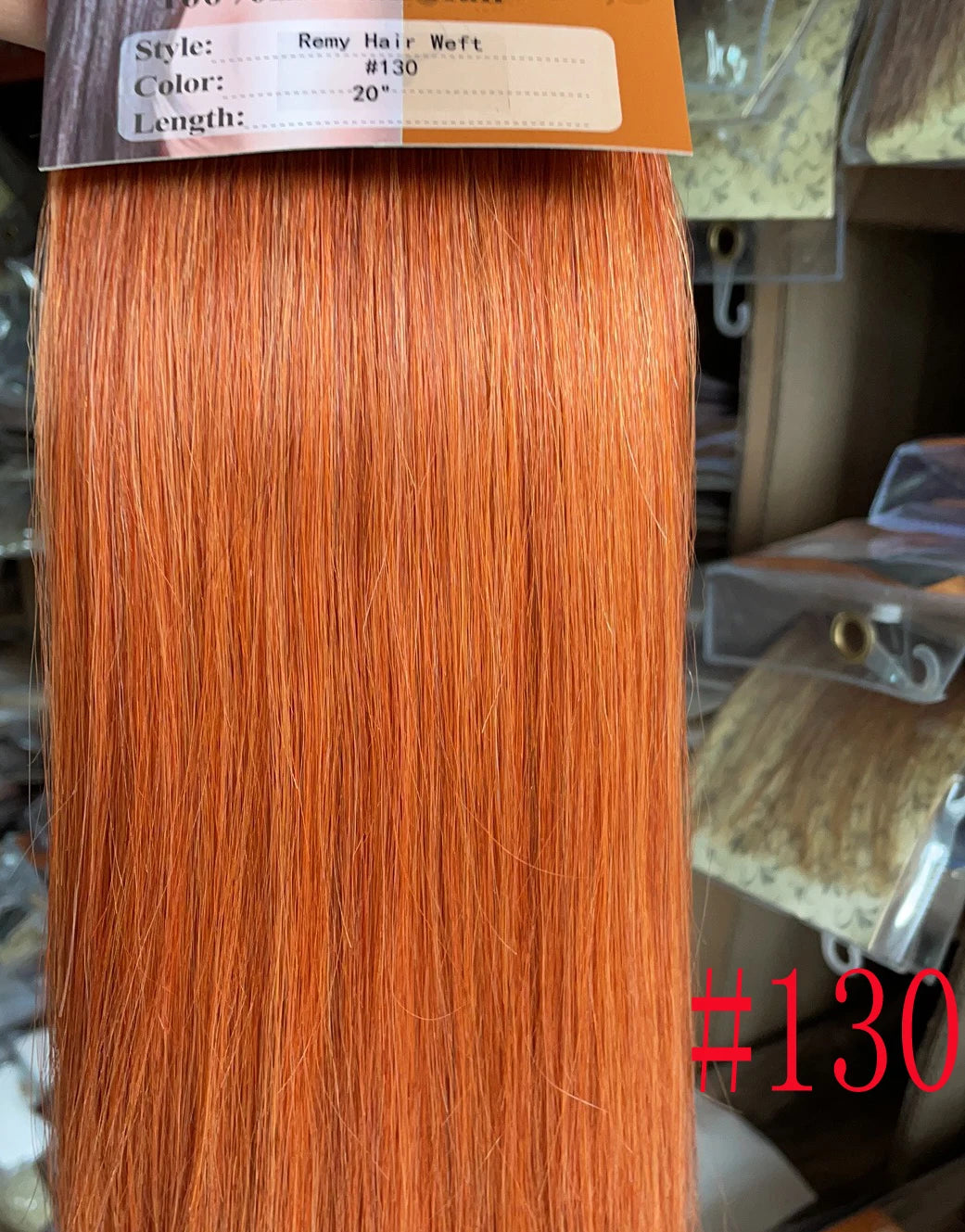 ZZHAIR Brazilian human Remy hair ribbon ponytail, 16–20 inch natural straight clip-in horsetail extension