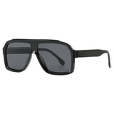 Vintage square sunglasses by HSF Marketplace featuring a classic rectangle design for women and men, with black frames and tinted lenses.