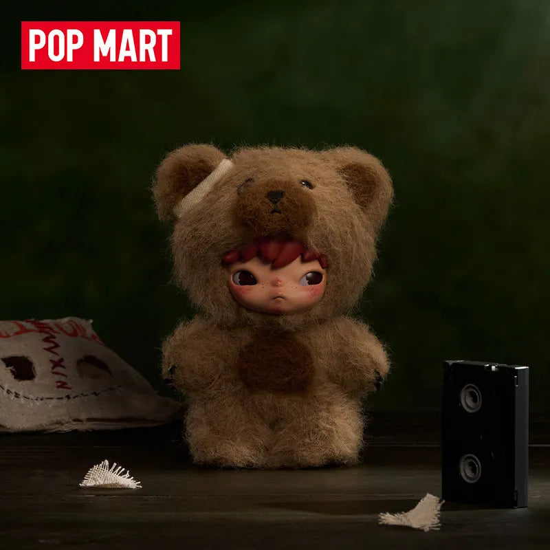 POP MART Hirono After Dark plush doll pendant blind box collectible anime figure ornament shown in packaging
