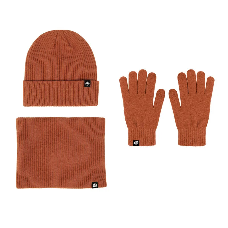 Women's winter beanie hat, gloves and snood scarf set by HSF Marketplace