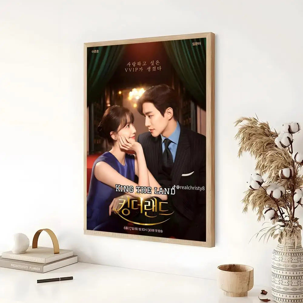 Korean TV King The Land poster for modern home decor, K-culture wall art by HSF Marketplace