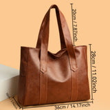 Fashionable Women's Handbag - Spacious and Multifunctional Shoulder Bag with Safety Zipper and Durable Synthetic Leather