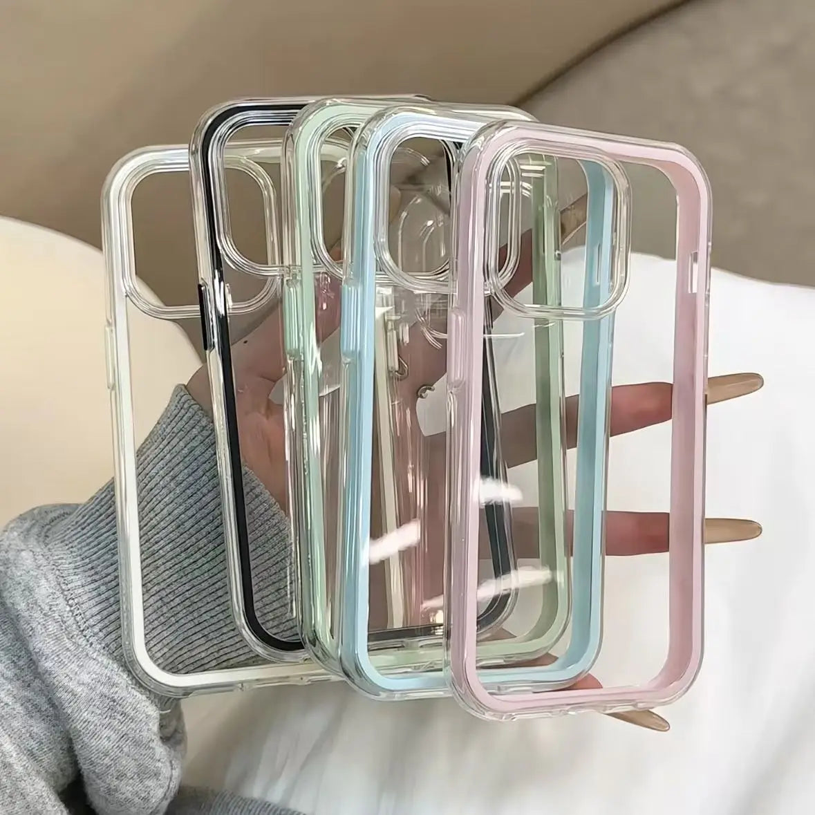 Luxury candy color phone case for iPhone 15–18 series by HSF Marketplace