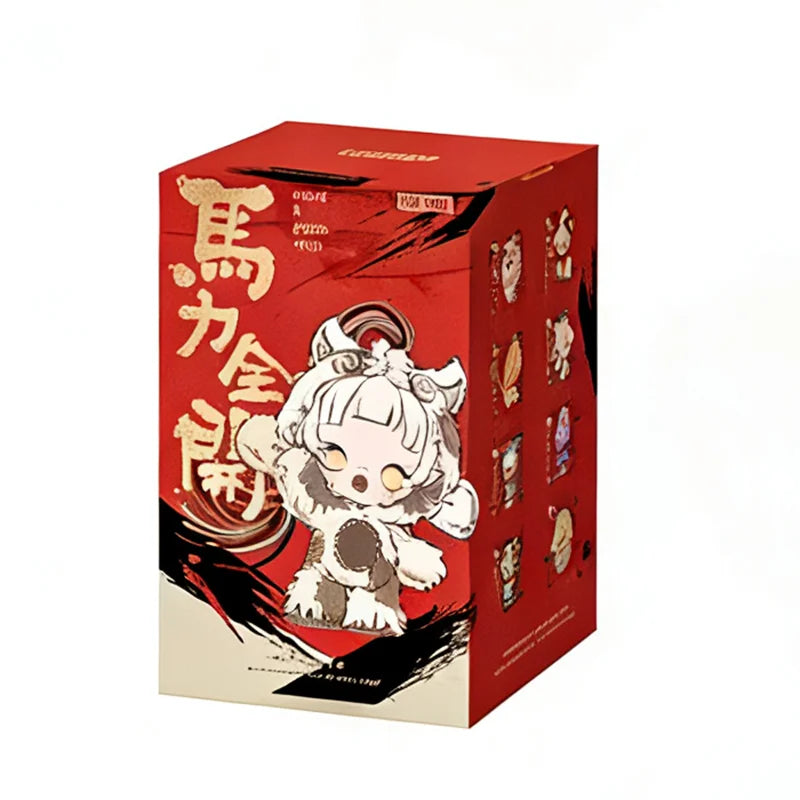 Genuine POP MART Have A Good Run Series blind box vinyl plush pendant anime figure ornament collectible