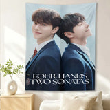 Four Hands Two Sonatas Kdrama tapestry by HSF Marketplace for home decor