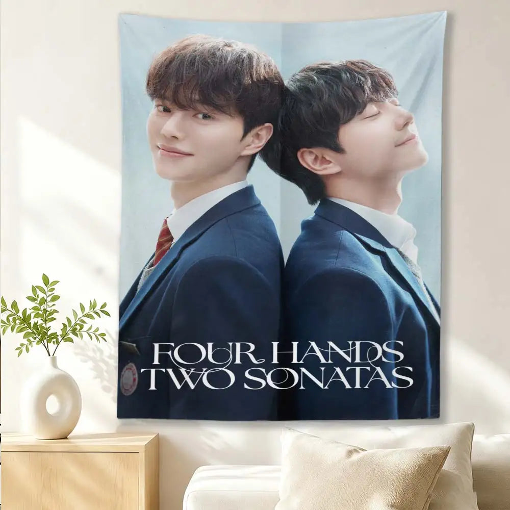Four Hands Two Sonatas Kdrama tapestry by HSF Marketplace for home decor