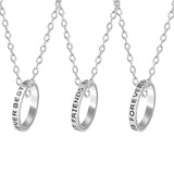 Best Friends Forever necklaces set for girls and women by HSF Marketplace, matching friendship jewelry pendants