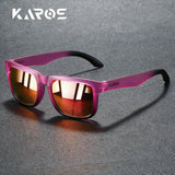 KAROS luxury vintage square polarized cycling sunglasses by HSF Marketplace, UV400 protection, suitable for men and women, fashion travel eyewear