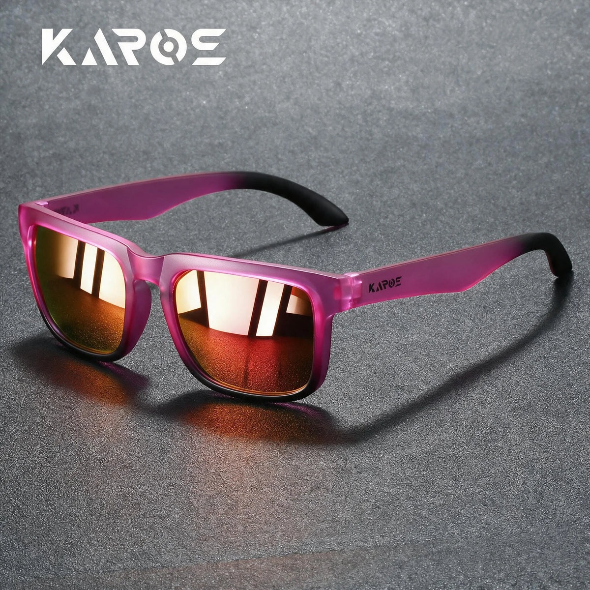 KAROS luxury vintage square polarized cycling sunglasses by HSF Marketplace, UV400 protection, suitable for men and women, fashion travel eyewear