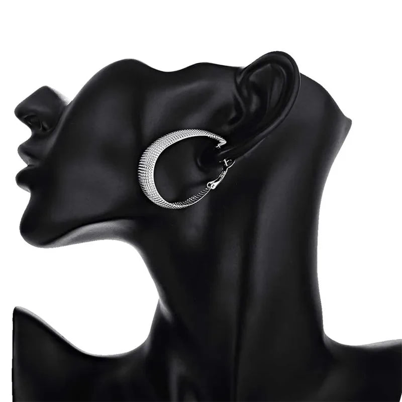 925 sterling silver hoop earrings for women, HSF Marketplace jewelry for weddings, engagements, and parties