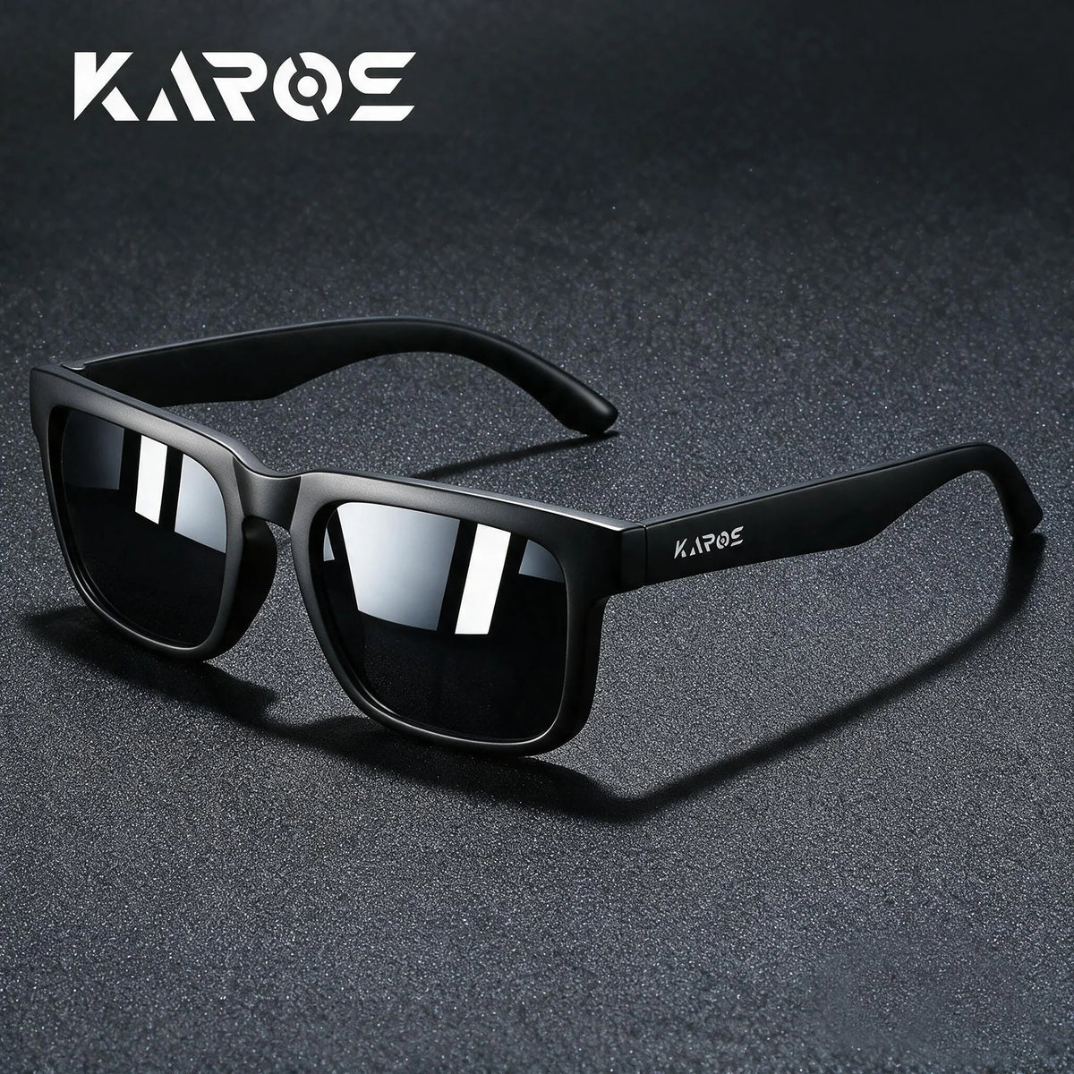 KAROS Luxury Square Vintage Cycling Sunglasses by HSF Marketplace, polarized UV400 eyewear for men and women, ideal for travel and driving