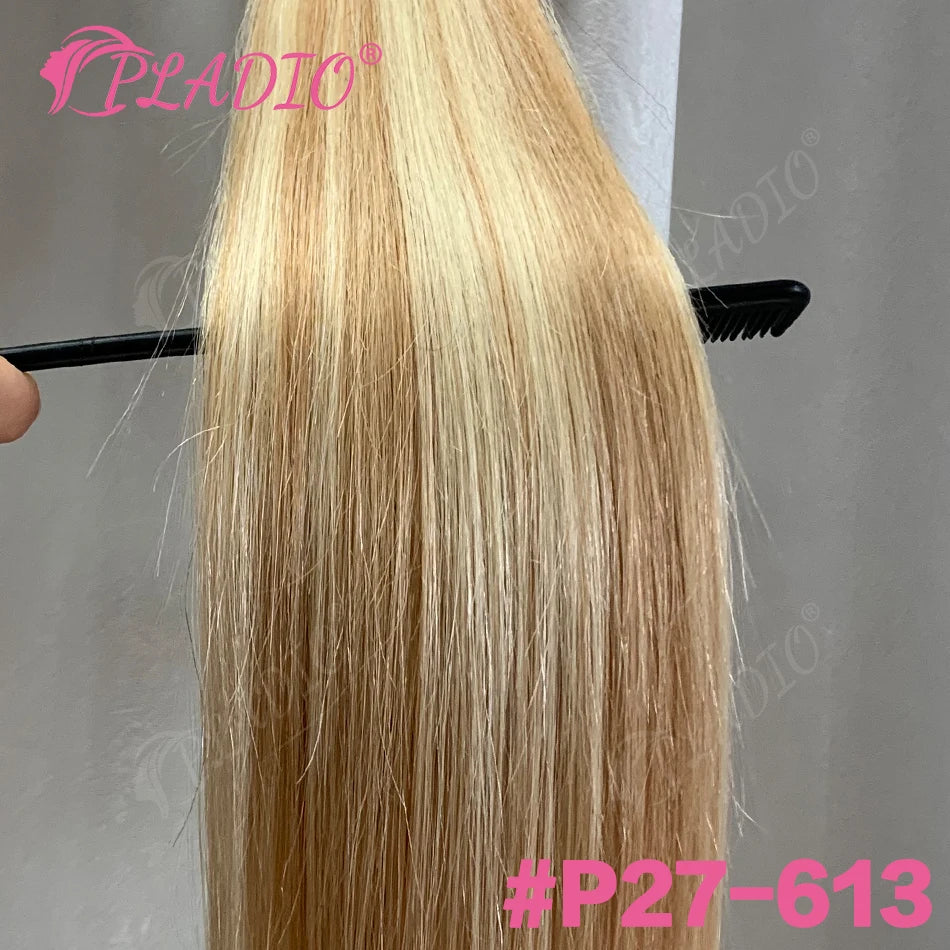 Straight Brazilian Remy human hair wrap-around ponytail extension with clip-in attachment, 12–28 inches