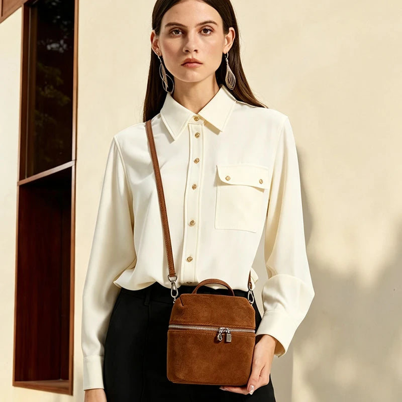 Genuine leather women's shoulder and crossbody handbag by HSF Marketplace