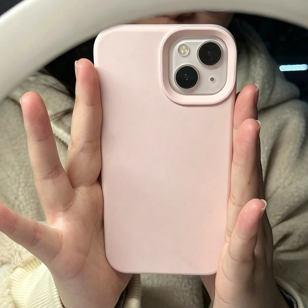 Pink minimalist soft phone case for iPhone 18 to 11 by HSF Marketplace