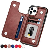 HSF Marketplace leather wallet case with card slot for iPhone models