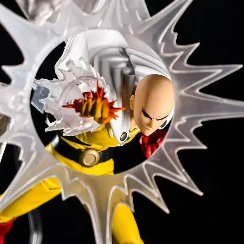 Yamaguchi Saitama action figure from One Punch Man, PVC collectible with detailed superhero design