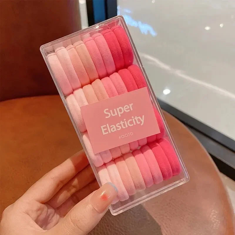 Candy colored durable hair loop for high ponytails, HSF Marketplace hair styling tool
