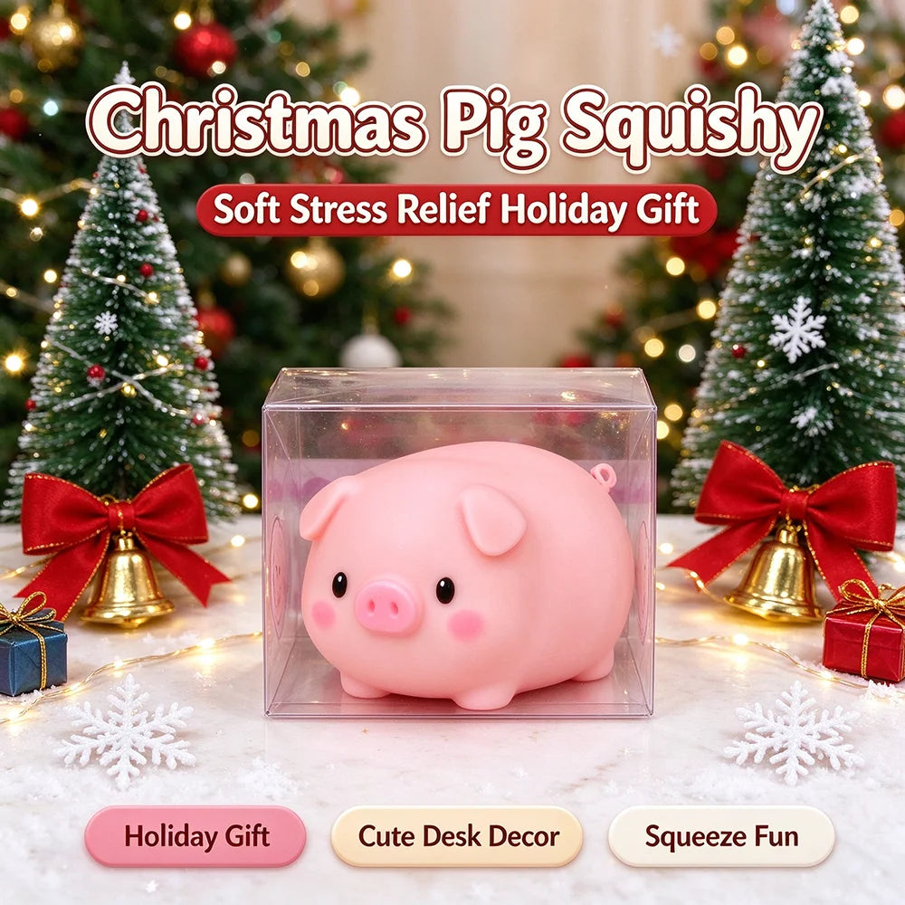 Cute pig squishy sensory toy for stress relief and tactile play by HSF Marketplace