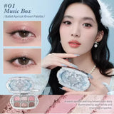Flower Knows Sweetie Bear Collection 6-color eyeshadow palette with matte and shimmer powder shades