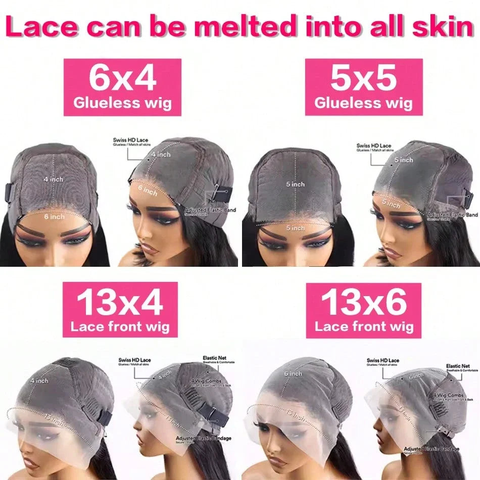13x4 13x6 HD Lace Frontal Wig Brazilian Virgin Cuticle Aligned Human Hair For Black Women Pre Plucked Baby Hair Natural Hairline Loose Deep Wave Curly Wigs