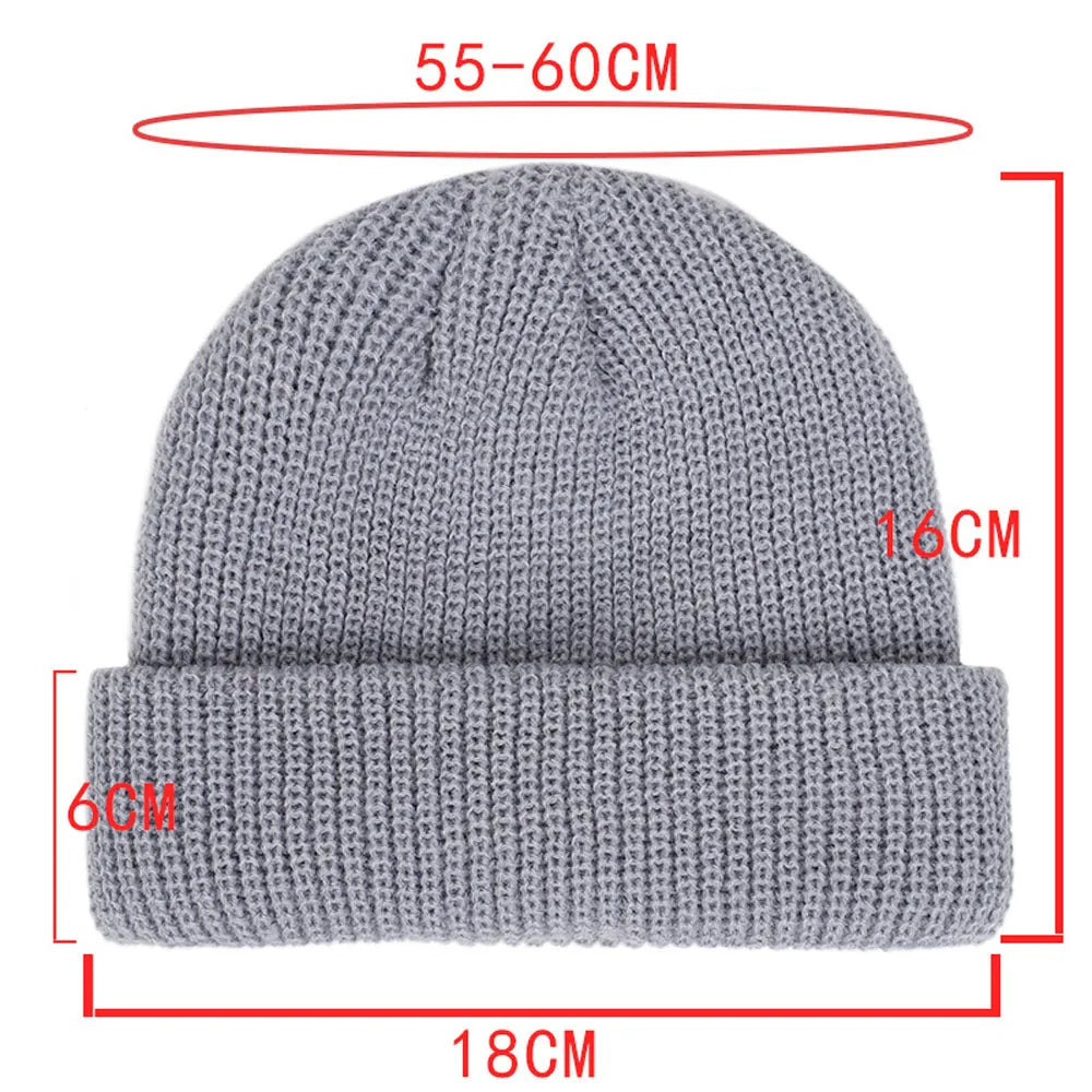 HSF Marketplace unisex knitted beanie hat, warm winter women’s hat with a soft, textured design