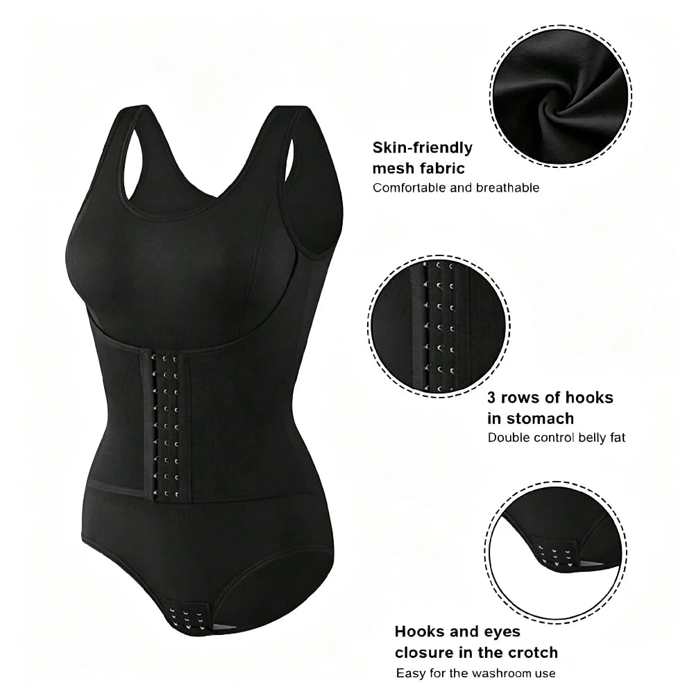 HSF Marketplace full body shaper corset cincher bodysuit in a slimming tummy-control tank top design