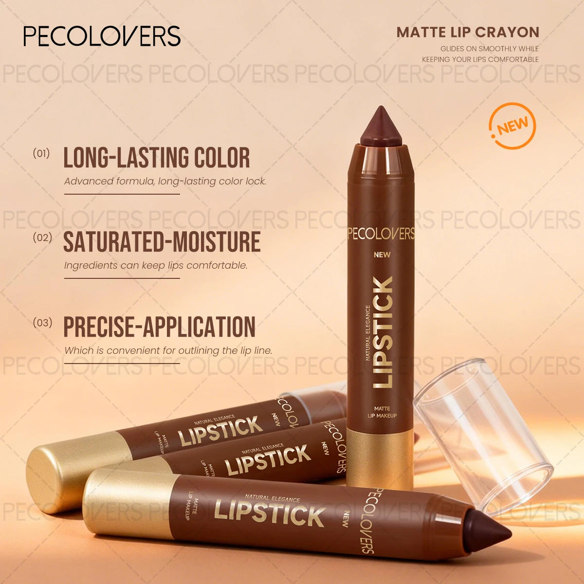 HSF Marketplace 6-piece lip makeup set with matte lip liner, transparent lip oil, lipstick pen, lip gloss, red nude lipstick, and cherry lip balm.