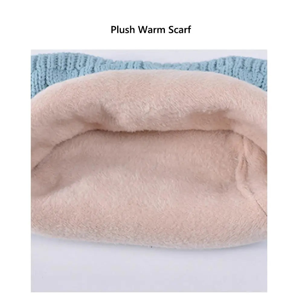 Children's warm fleece-lined hat, scarf, and gloves set by HSF Marketplace for winter wear