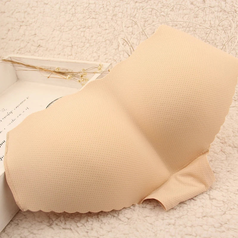 Women seamless butt lifter padded panties, hip enhancer push-up shaper with breathable mesh panels