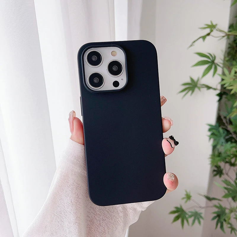 Candy color ultra-thin silicone case for iPhone 16 to 11 by HSF Marketplace
