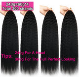 12A Kinky Straight Crochet Human Hair Bundles Miracle Knots Crochet Hair Human Hair Crochet Braids 16-26 Inch Burmese Curly Feather Crochet Human Hair Extension Pre Separated Knotless Reusable Crochet Human Hair For Black Wom