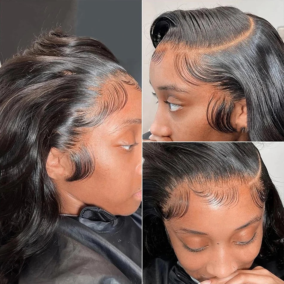 12A Double Drawn Human Hair Bouncy Wave 13x4 Lace Front Wigs 250 Density Vietnamese Hair Wear and Go Glueless Curly Wig