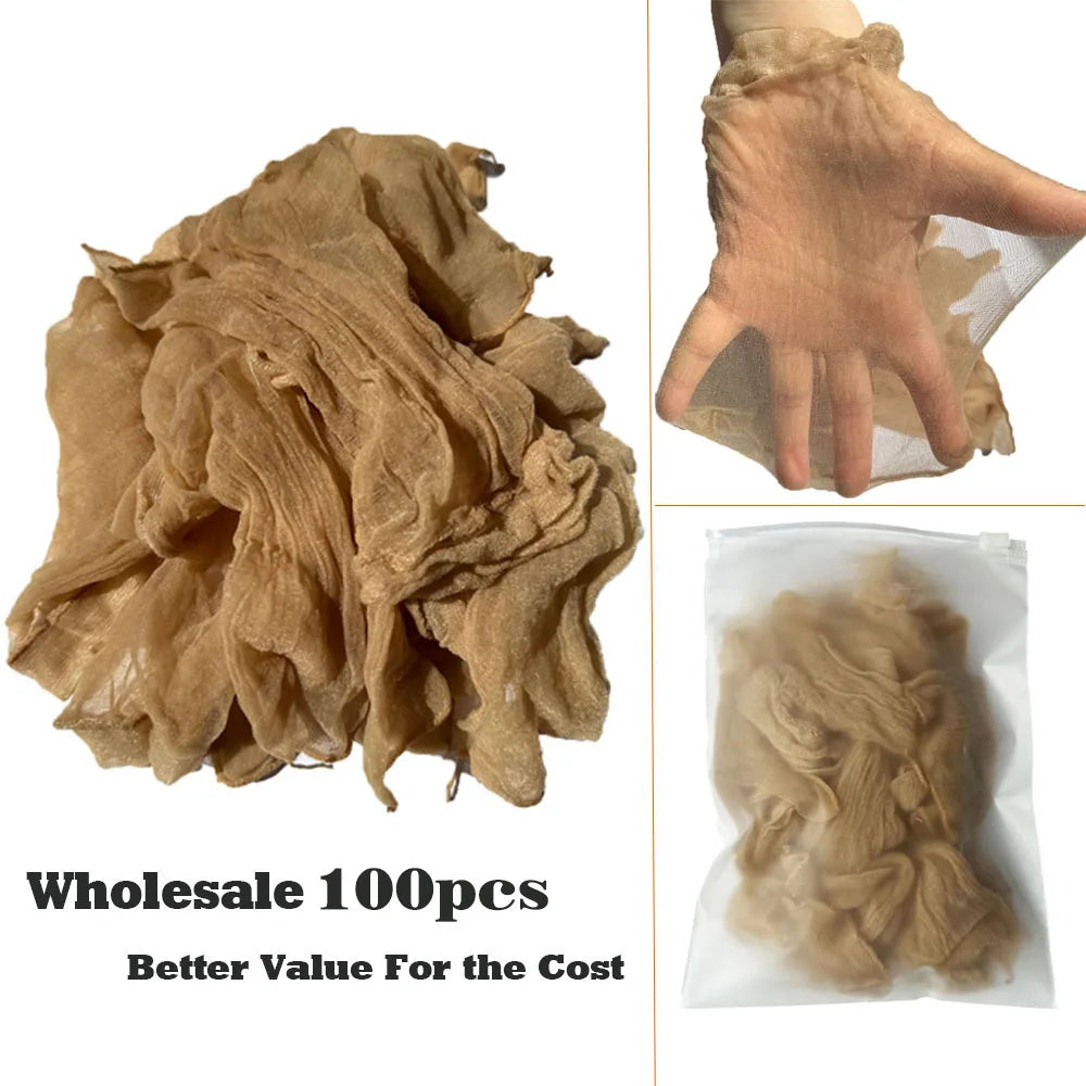 10-100pcs Hd Wig Caps Ultra Thin Stocking Cap Sheer Wig Cap Hair Net For Weave Nylon Stretch Mesh Wig Cap Hd Wig Caps For Wigs