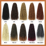GoGo Curl crochet hair for Black women by HSF Marketplace, beach wave style shown in close-up