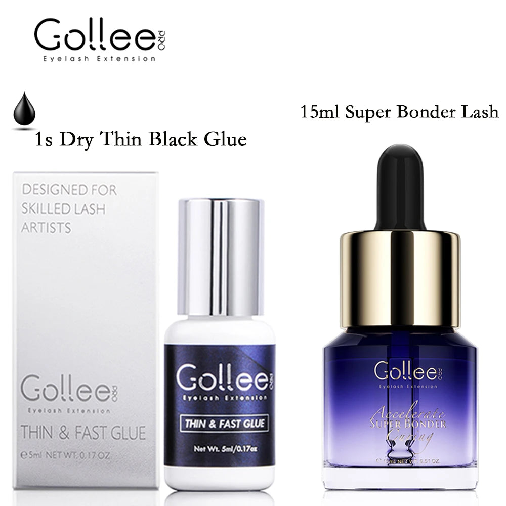 Gollee All Season Glue for Lash Extension 0.5s Fast Drying Strong Glue Stick False Eyelash 6-8 Weeks Waterproof Adhesive Makeup