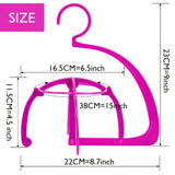 1/4pcs Plastic Wig Hanger Stand Hat Folding Rack Holder Black Pink Portable Styling & Organizing Wigs Storage Rack Display Tools
