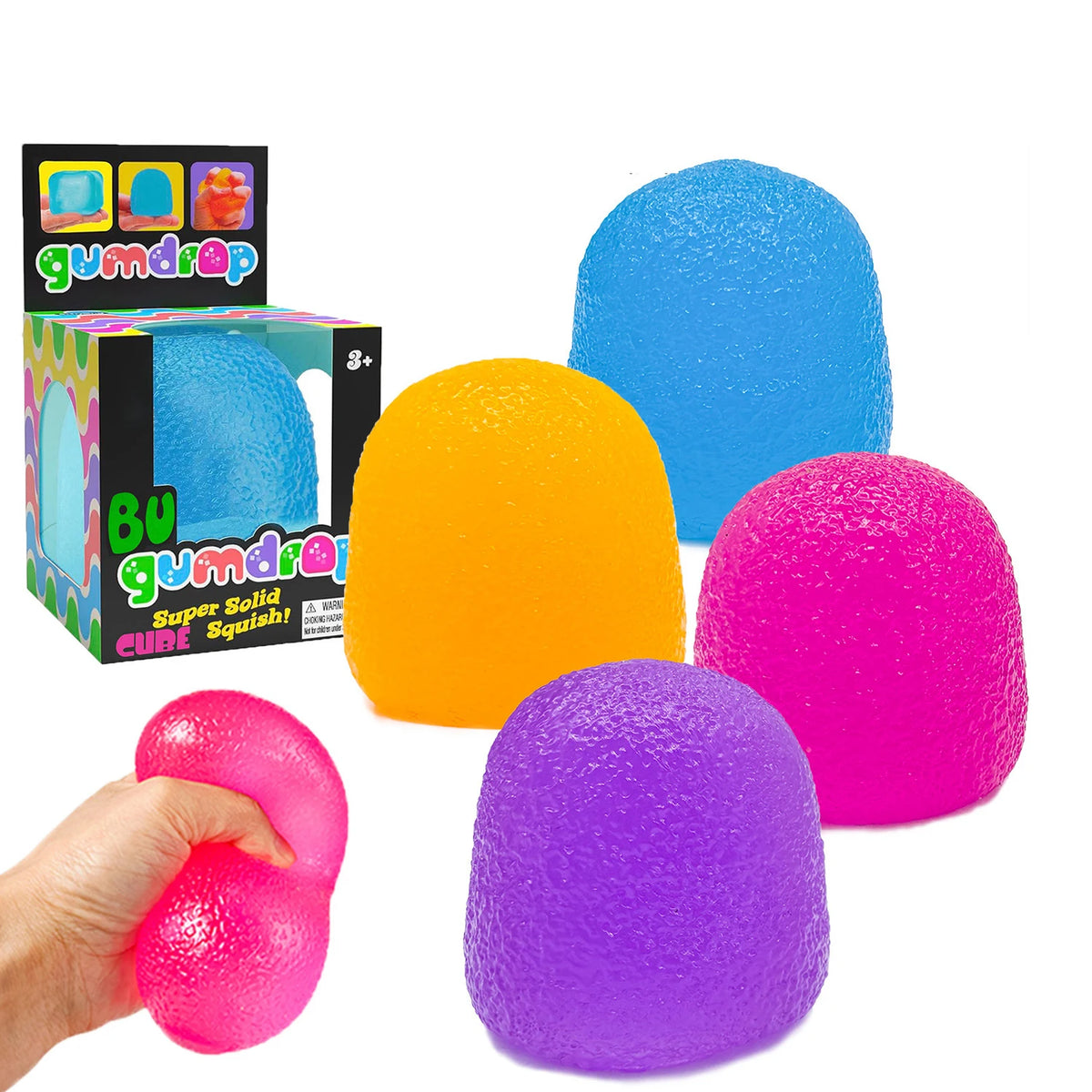 Gumdrops stress balls fidget toys by HSF Marketplace in assorted colorful candy shapes