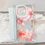 Pink lily flower phone case for iPhone 11 to 17 models by HSF Marketplace