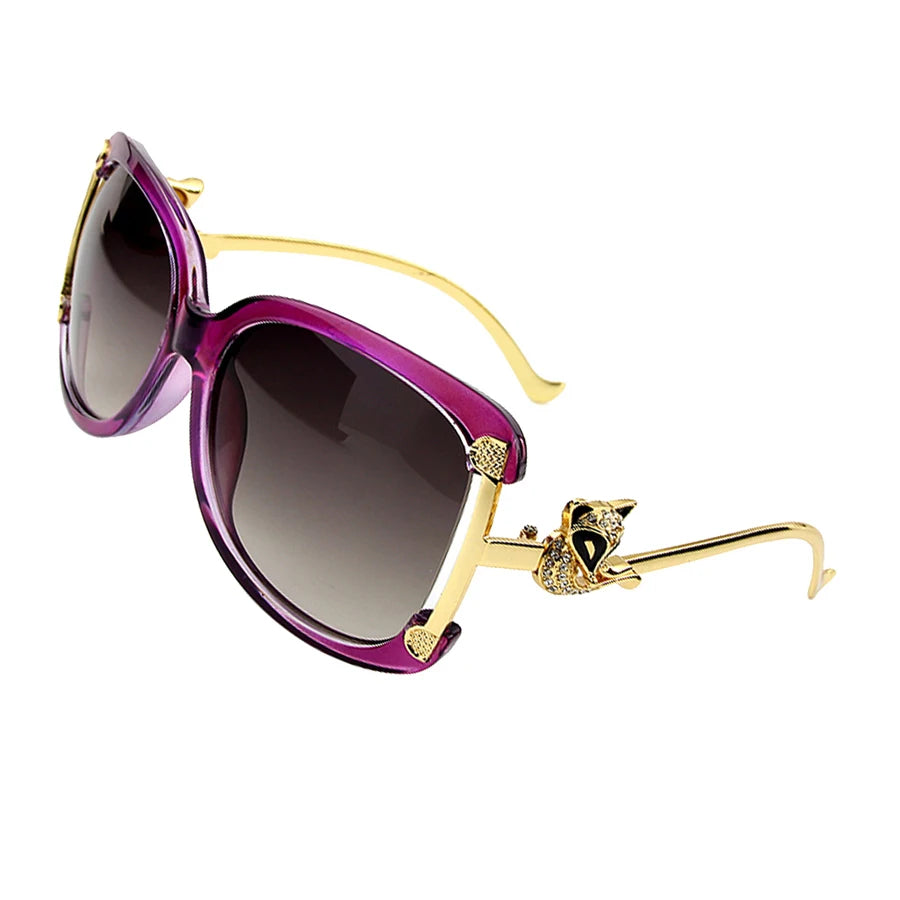Women's stylish oval frame sunglasses with UV400 protection by HSF Marketplace