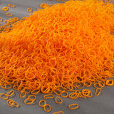 1000/2000Pcs Colorful Small Disposable Hair Bands Scrunchie Girls Elastic Rubber Band Ponytail Holder Hair Accessories Hair Ties